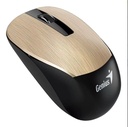 MOUSES GENIUS NX-7015 BLACK/GOLD WIRELESS (NX-7015 GOLD)