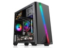 GABINETE SENTEY F10 RGB PANEL TRANSPARENTE BLACK (FS10)