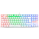 Teclado REDRAGON KUMARA WHITE TIPO RGB MECANICO SWICH DUST-PROOF RED LATINO (K552W-RGB) (6950376778932)