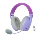 Auricular REDRAGON IRE PRO UTRA LIGHT CONNECTION WITH USB RECEIVER, BLUETOOTH AND CABLE WHITE-PURPLE (H848PL) (6950376719218)