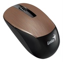 MOUSES GENIUS NX-7015 BLACK/ROSY BROWN WIRELESS (NX-7015 ROSY BROWN)