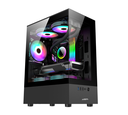 GABINETE SENTEY H10 NEGRO P/LATERAL Y FRONTAL DE ACRILICO H10 (6100-SF)