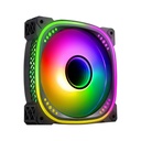 COOLER PC SENTEY FAN F70 NEGRO 120MM ARGB PWM 4 PINES + 3 PINES ARGB 1800 RPM (GS-1170)